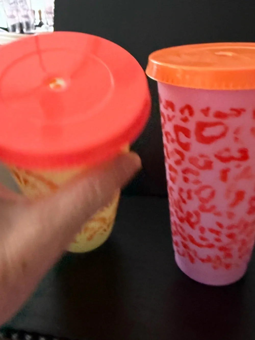 'Believe in Magic' Reusable Mint Cup with Purple Lid set of 4 mixed 16 ounce